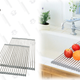 Stainless Steel Touchless Soap Dispenser with Window | $15 | MorningSave
(2-Pack) Over Sink Kitchen Fold Up Rack | $19 | MorningSave